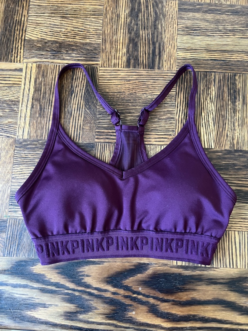 PINK Victoria's Secret Deep Plum Racerback Bralette